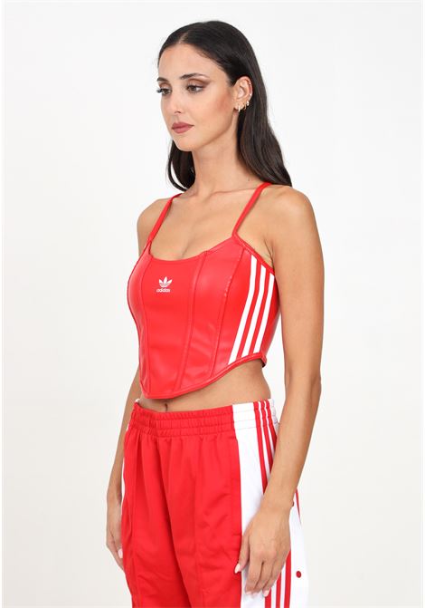 Corpetto in similpelle Firebird rosso da donna ADIDAS ORIGINALS | IW8462.